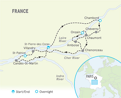 Loire Valley France Map