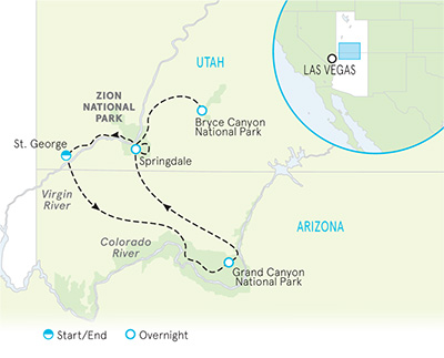 Bryce Zion Utah Map