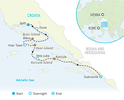 Croatia Multi-Adventure Map