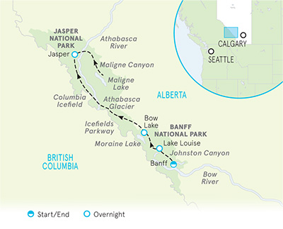 Canadian Rockies Map