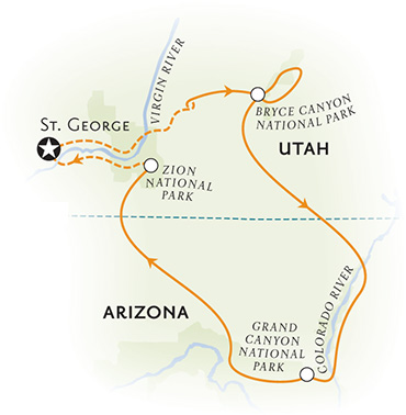 Grand Canyon, Bryce & Zion Family Biking & Hiking Tours