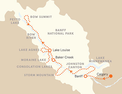 Canadian Rockies Map