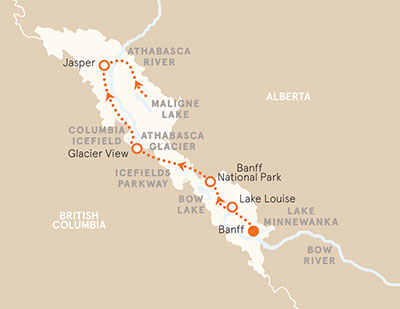 Canadian Rockies Map