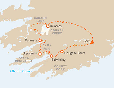 Ireland Biking Map