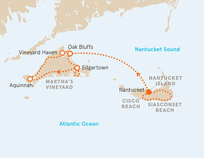 Martha's Vineyard Nantucket Map
