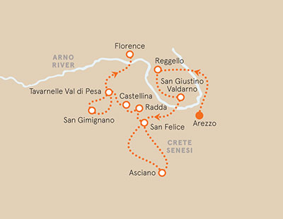Tuscany Italy Map