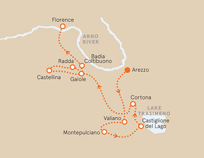 Tuscany Italy Map