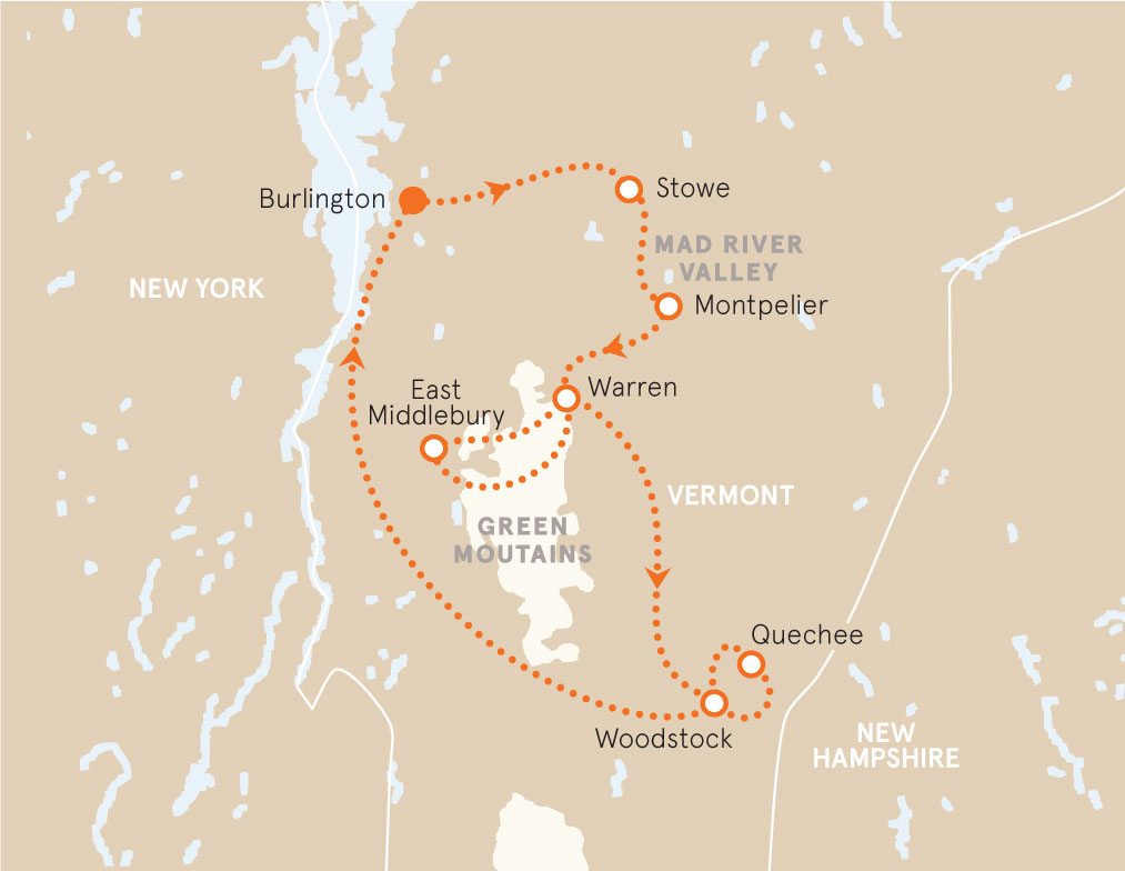 Southern Vermont Map