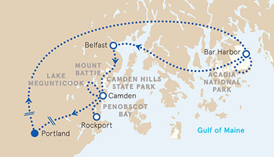 Maine Family Multi-Adventure Map