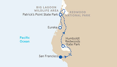 Redwood Empire Map