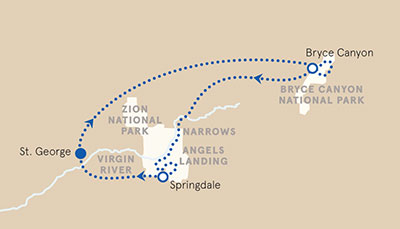 bryce canyon camping map