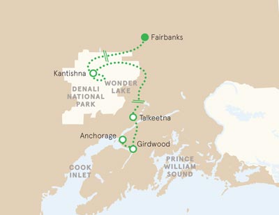 Alaska Walking tour map