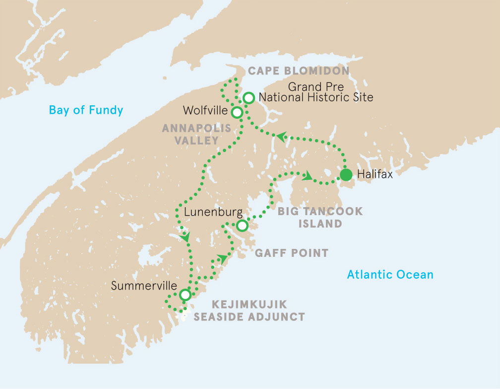 Nova Scotia Walking Tour Map