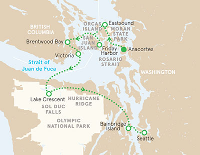 San Juan Islands Map