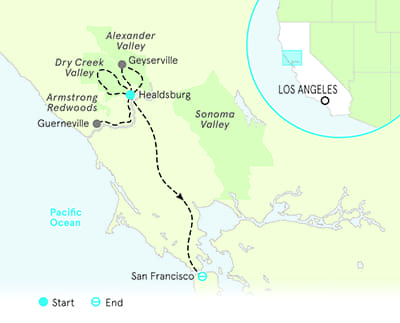 Alexander Valley California Map