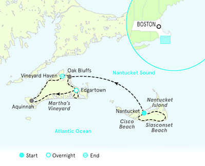 Martha's Vineyard Nantucket Map