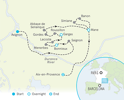 Provence Biking Map