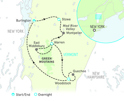 Southern Vermont Map