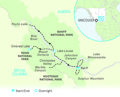 Canadian Rockies Map