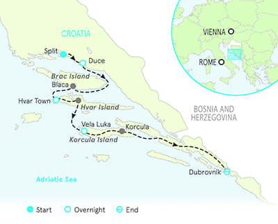 Croatia Multiadventure Map