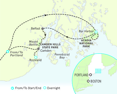 Maine Family Multi-Adventure Map