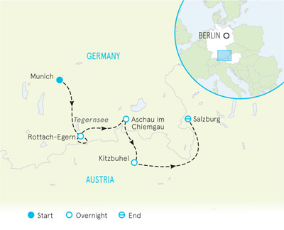Germany and Austria family map