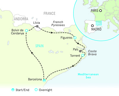 Spain family adventure map