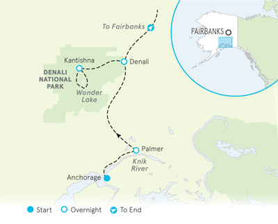 Alaska Walking tour map