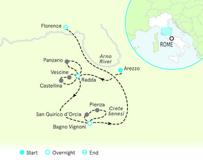 Tuscany Italy Map