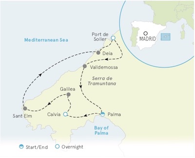 Mallorca Walking tour map
