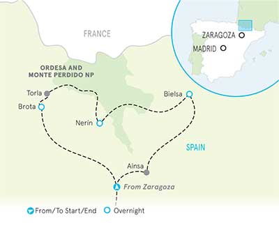 Spanish Pyrenees Map