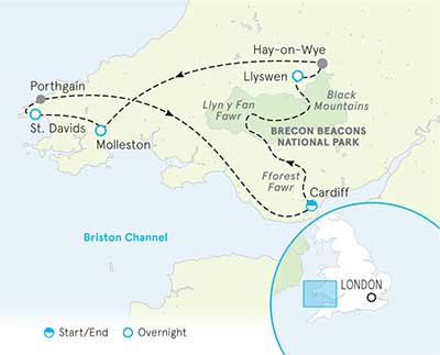 Wales Tour Map