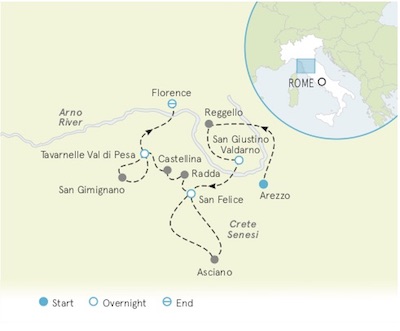 Tuscany Italy Map