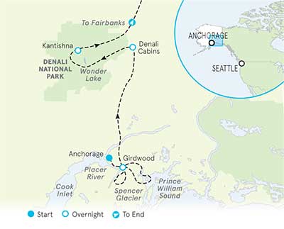 Deali, Alaska Map