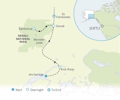 Alaska Walking tour map